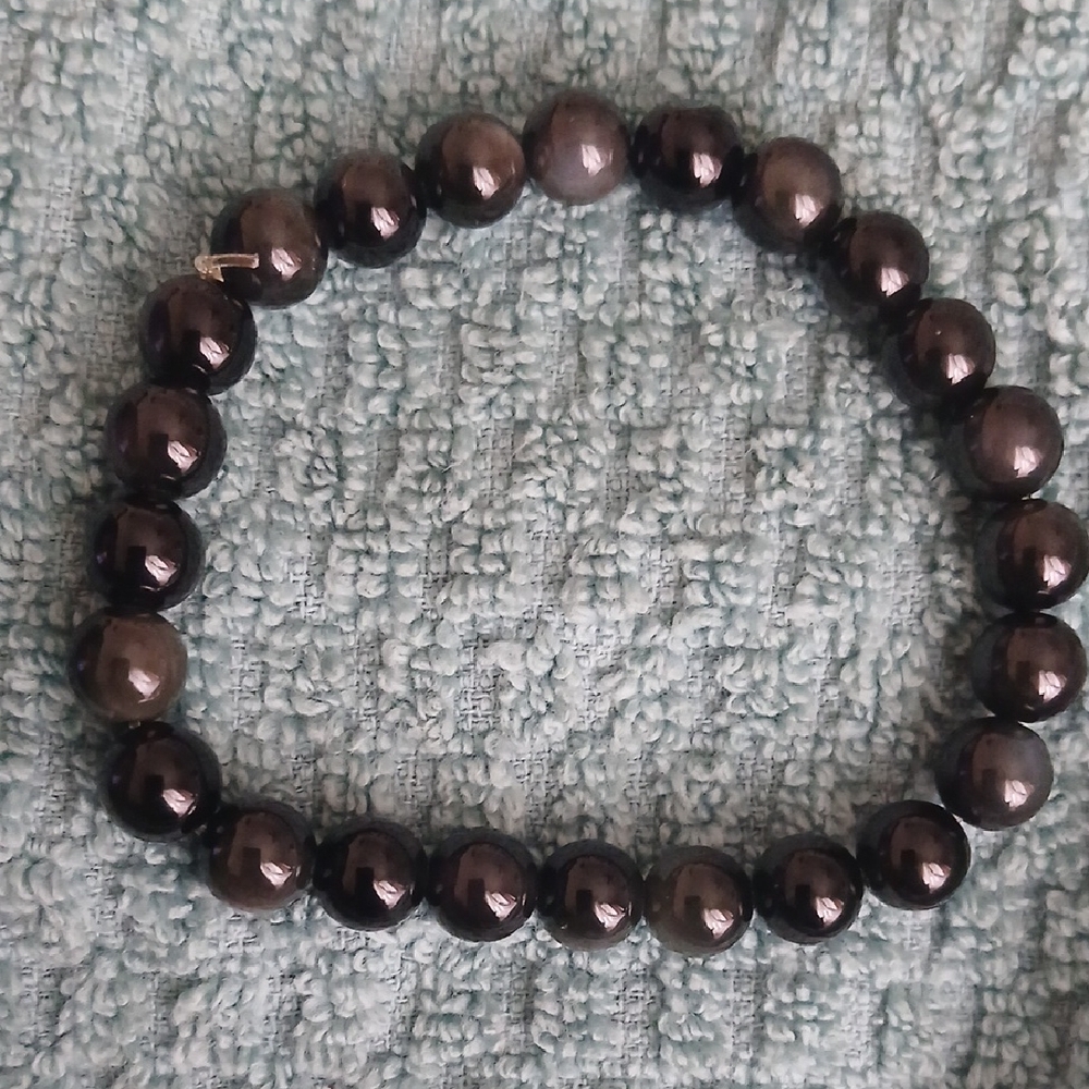 Elegant Black Beaded Bracelet